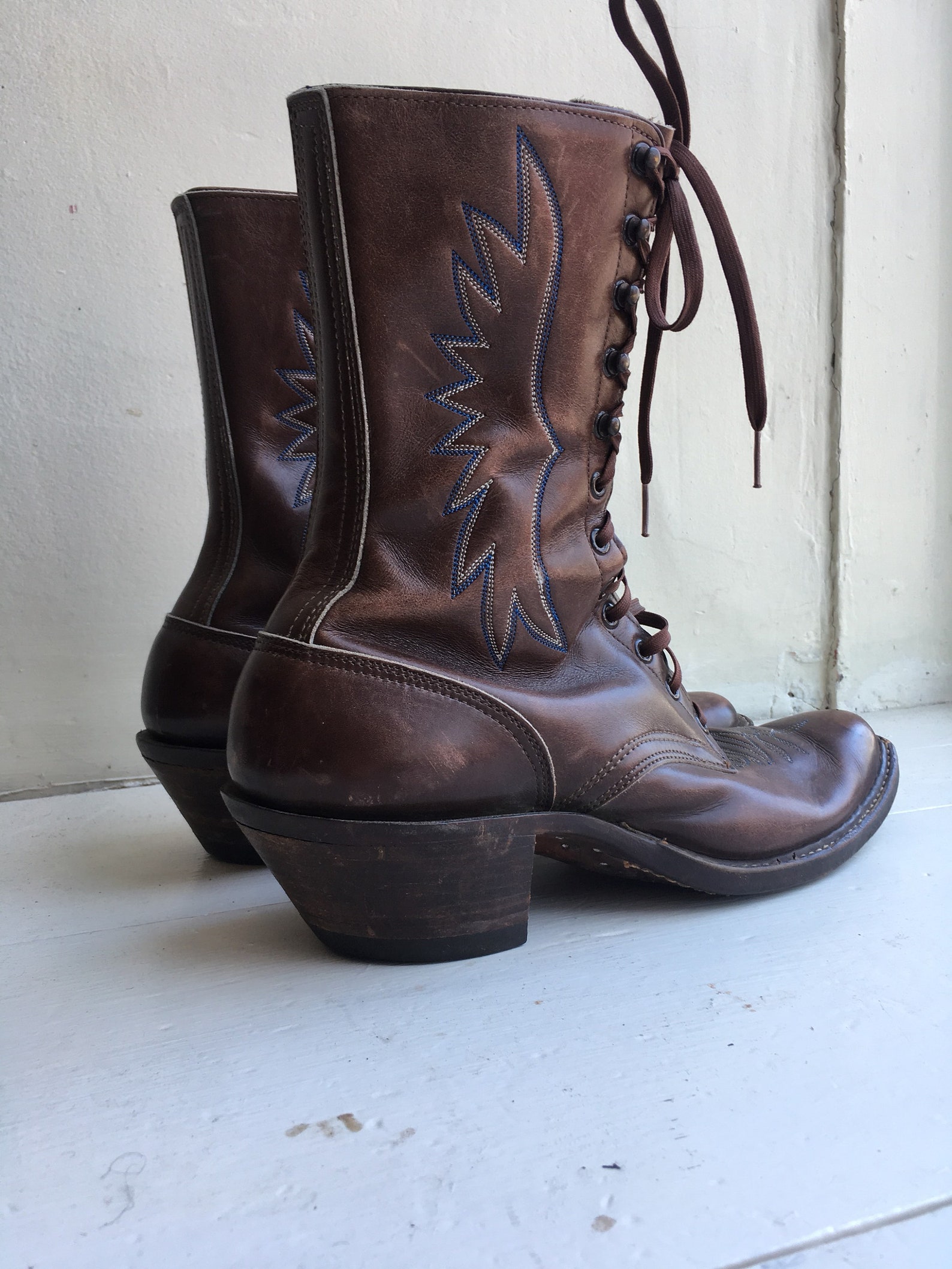 INCREDIBLE Custom Roper Ankle Boots Size 10.5 Etsy