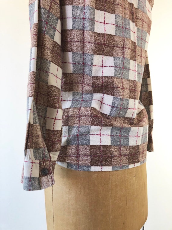 1950’s McGregor Plaid Cotton Flannel S - image 7