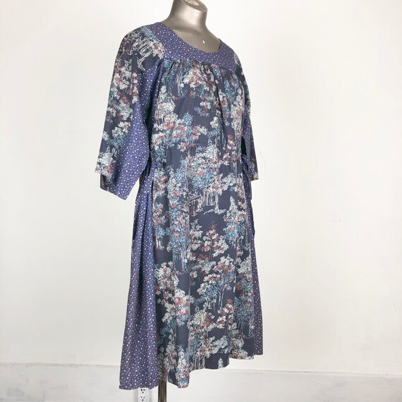 SWEET 1970s Calico Cotton Prairie Dress S | Etsy