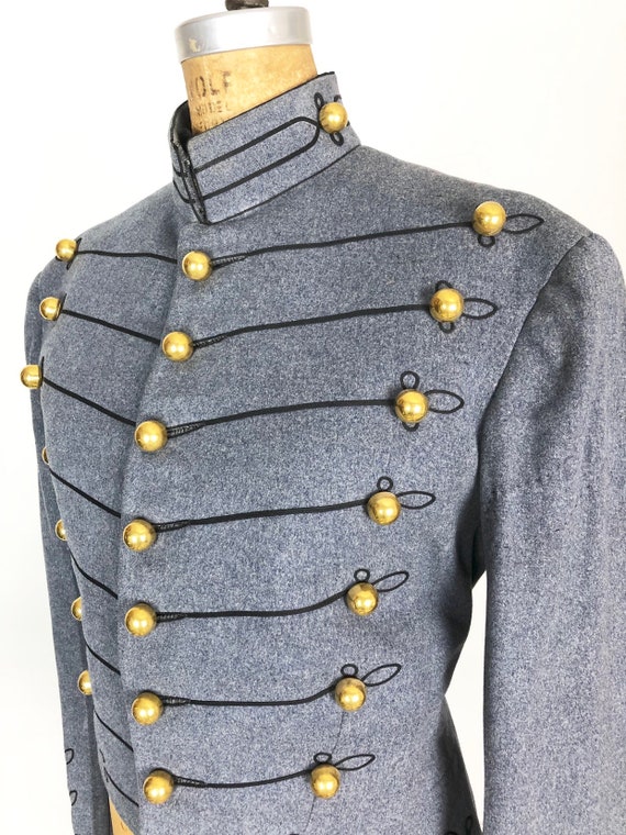 1930s West Point Wool Military Marching Band Jacket S Gem