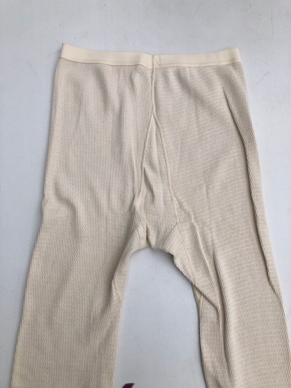 1970s Cotton Thermal Long Johns L - image 3