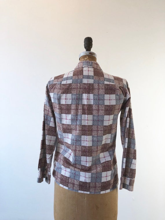1950’s McGregor Plaid Cotton Flannel S - image 5