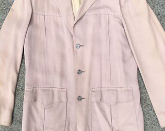ぱ*ん様 40s 〜 50s ストライプ ジャケット Herb Gerrie U VINTAGE 1950s Hercules Gabardine Jacket / Lined Quilted