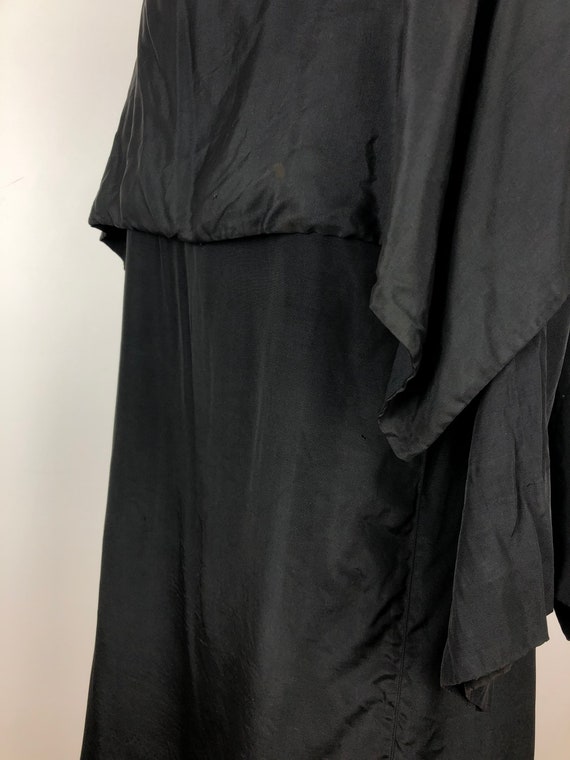 Antique 1900s John Wanamaker Structured Black Sil… - image 7