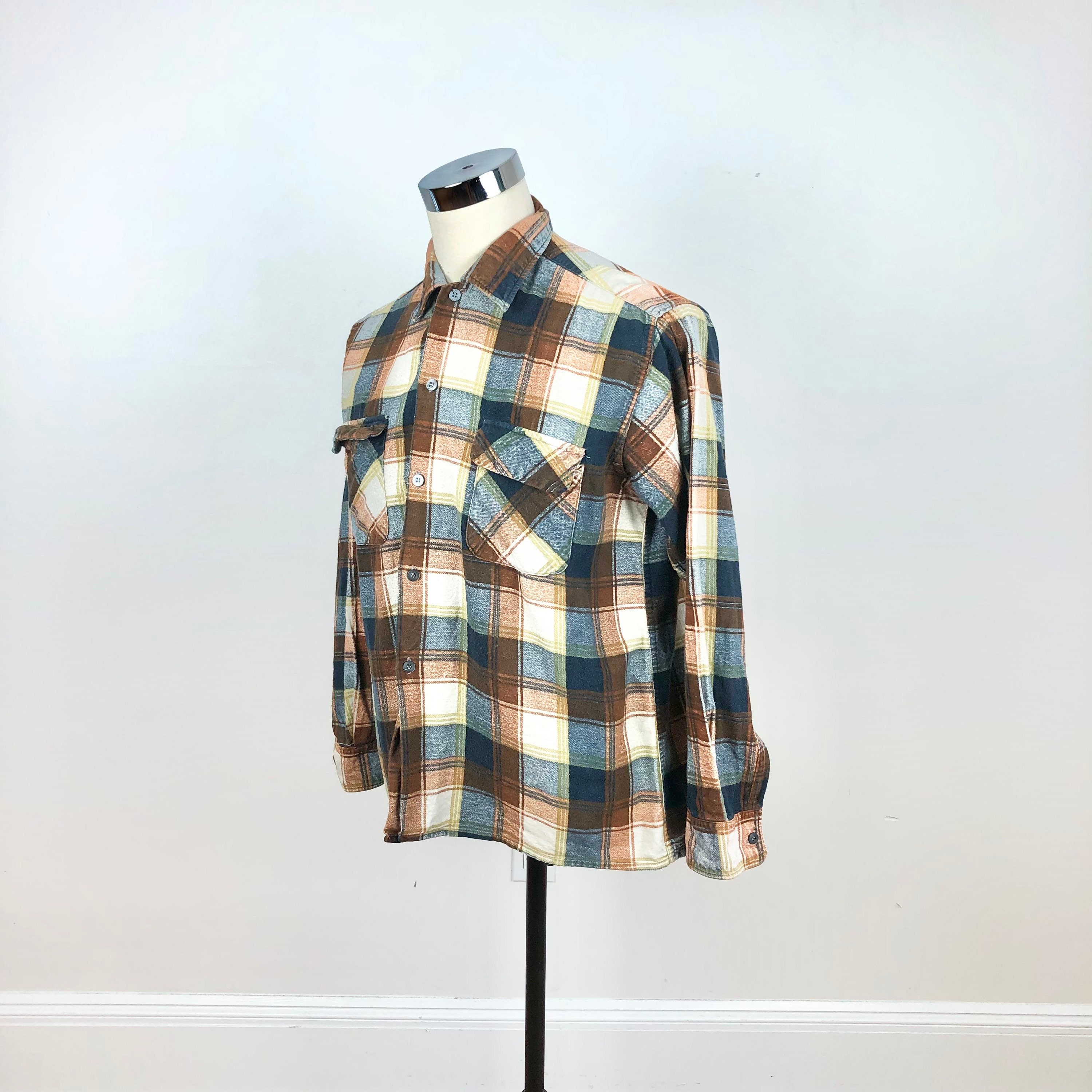 Vintage Pilgrim Flannel - Etsy