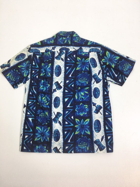 1950s Ui Maikai Cotton Hawaiian Shirt M - image 8