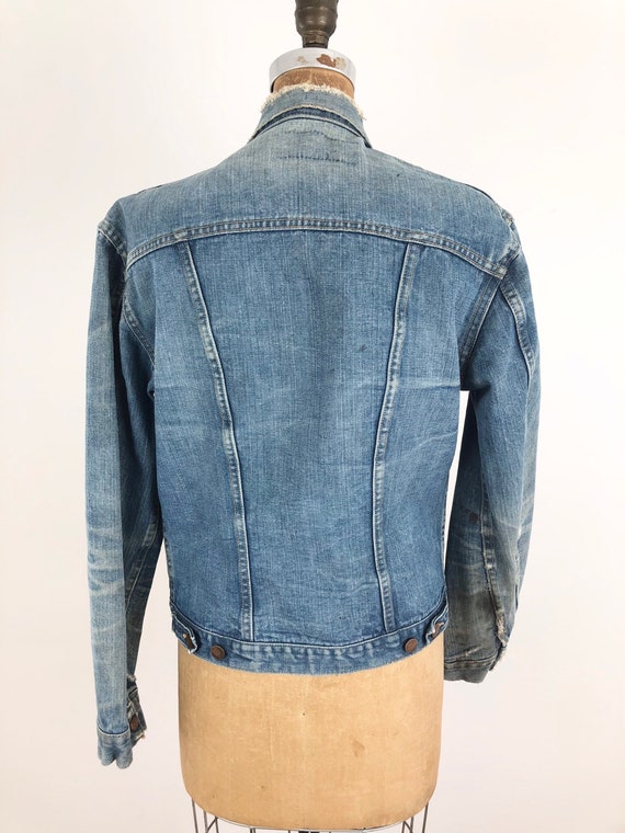 1970s Wrangler Denim Four Pocket Trucker Jacket M - image 6