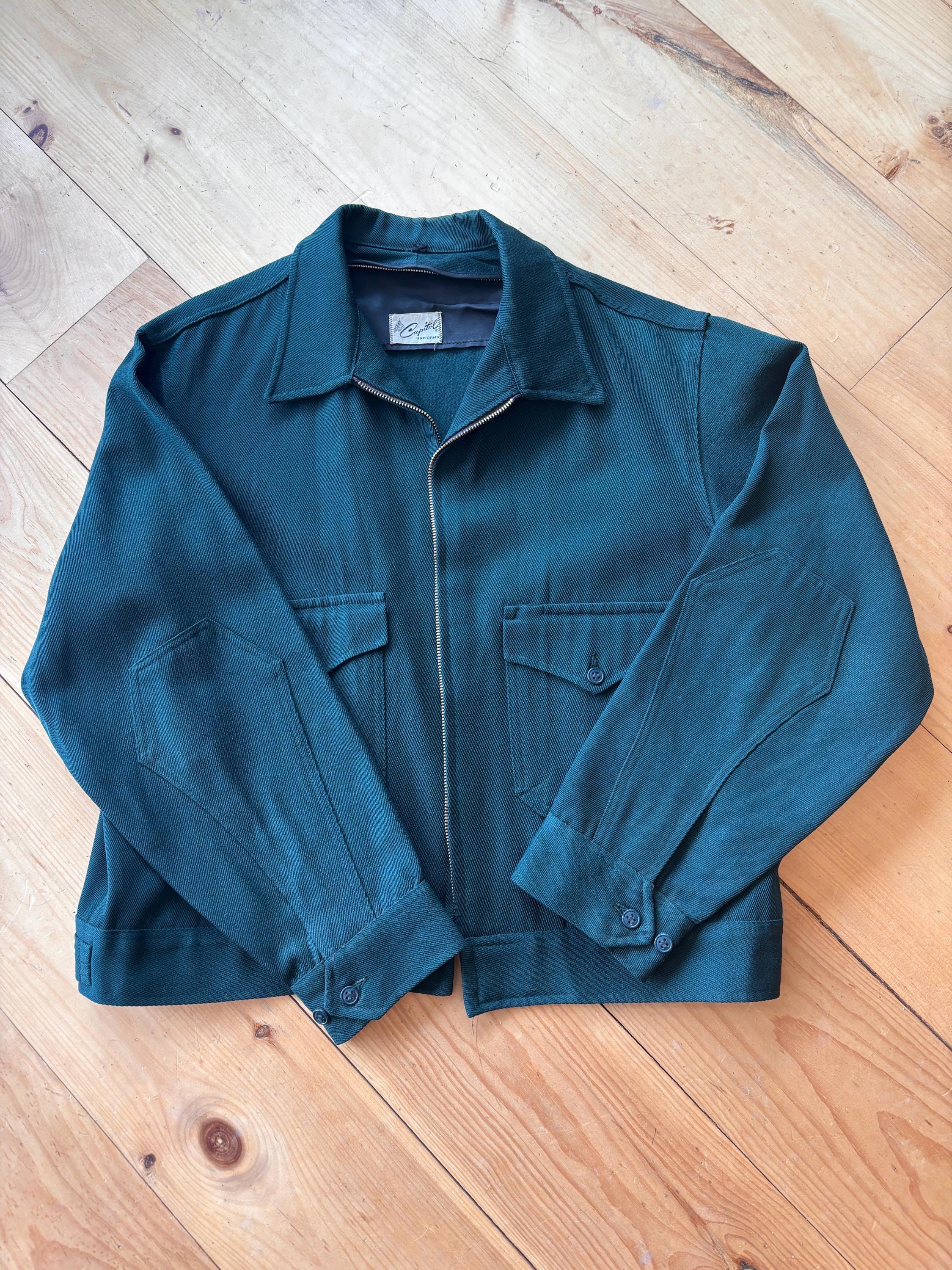 1950s Vintage Capitol Uniforms Dark Green Whipcord Jacket XL - Etsy