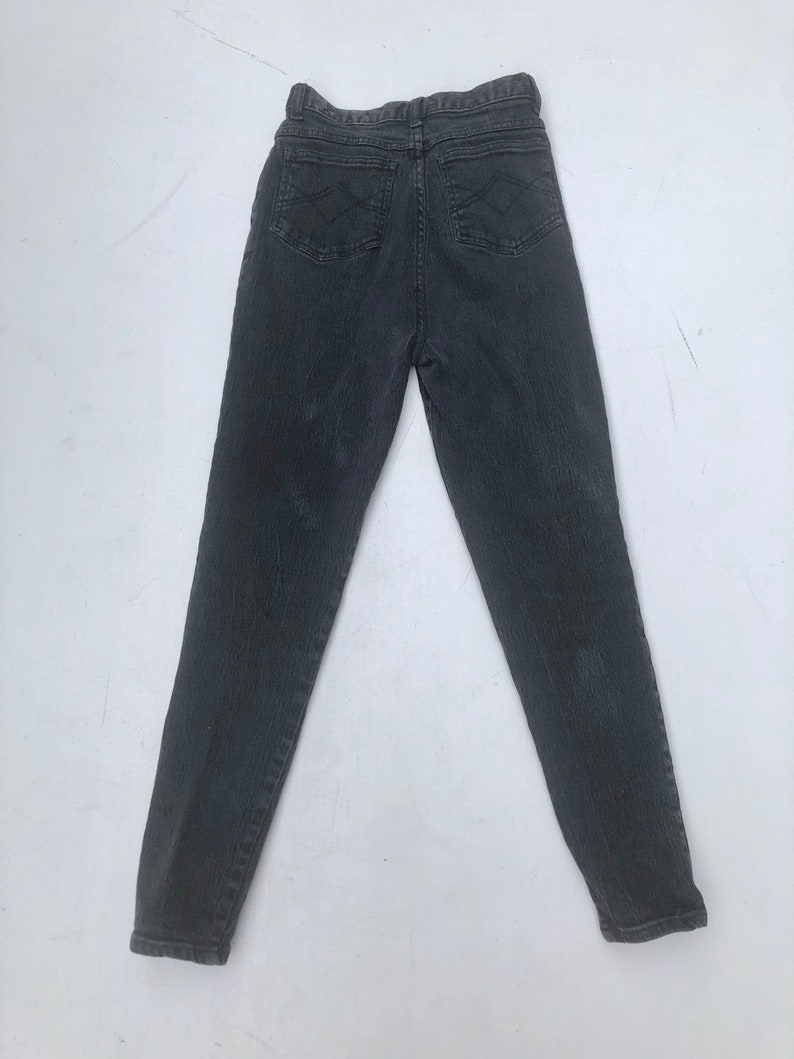 1990s Get Washed Black High Waist Jeans 26\u201d