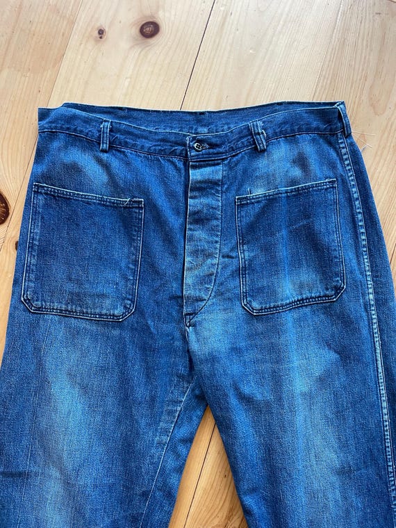 1940s US Navy Denim Trouser 35” Waist - Etsy