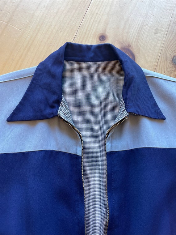 1940s Reversible Navy Blue Rayon Gabardine Ricky Jacket S - Etsy 1940s Reversible Navy Blue Rayon Gabardine Ricky Jacket S - Etsy