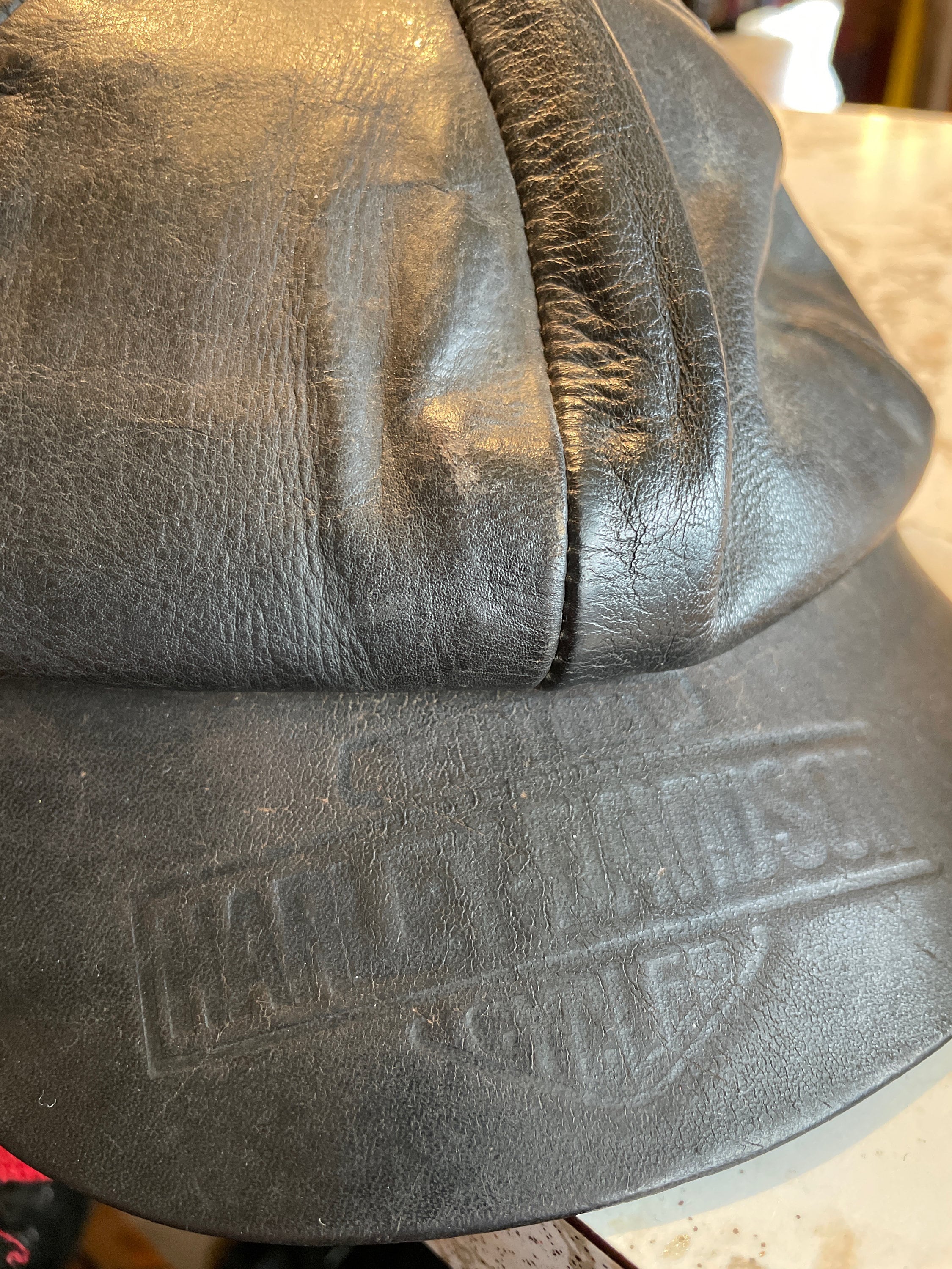 1950s Harley Davidson Black Leather Cap Sz 7 - Etsy