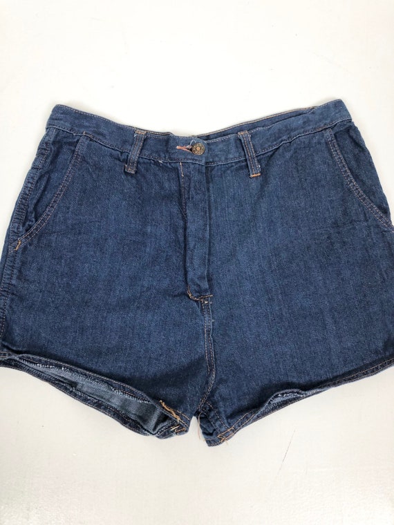 CUTE 1970s Denim Short Shorts 30” Waist - image 2