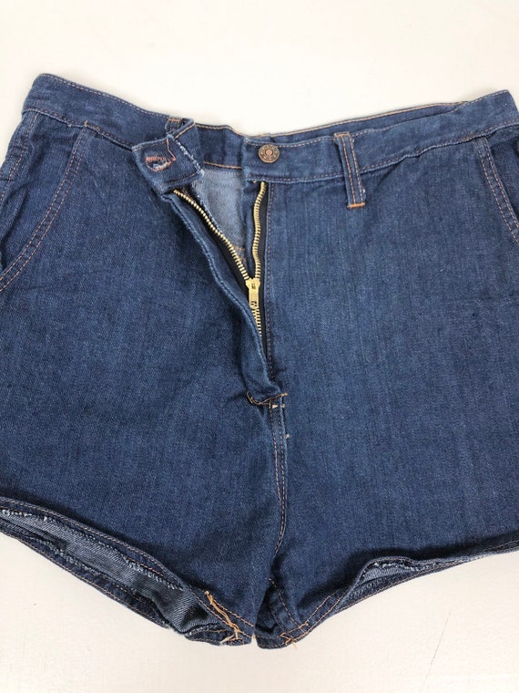 CUTE 1970s Denim Short Shorts 30” Waist - image 3