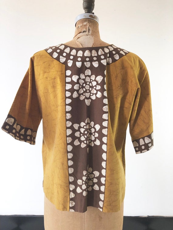 KILLER 1970’s Batik Cotton Top M - image 5