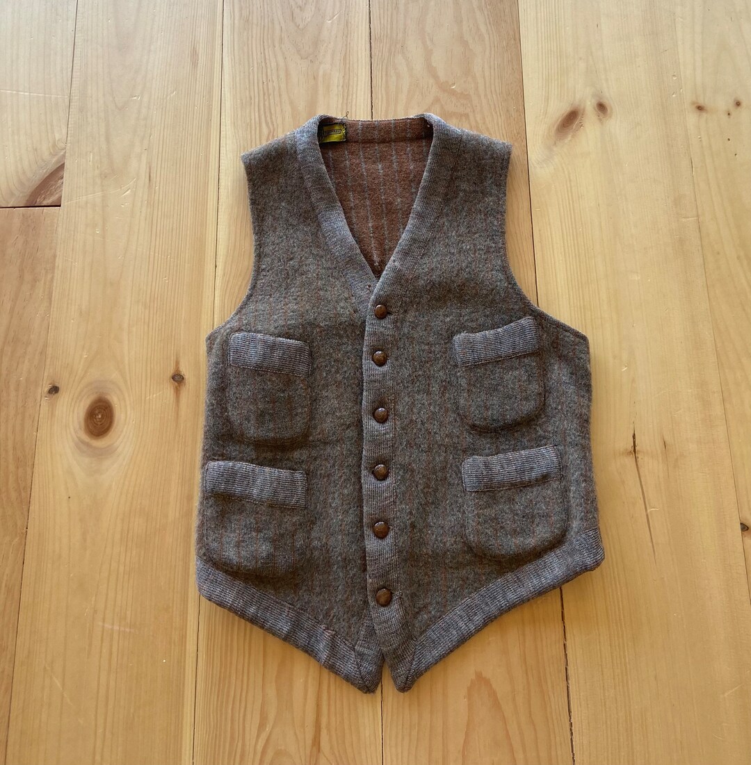 1920〜40's vintage solide wool vest BK il_1080xN.4047132849_f4pb.jpg