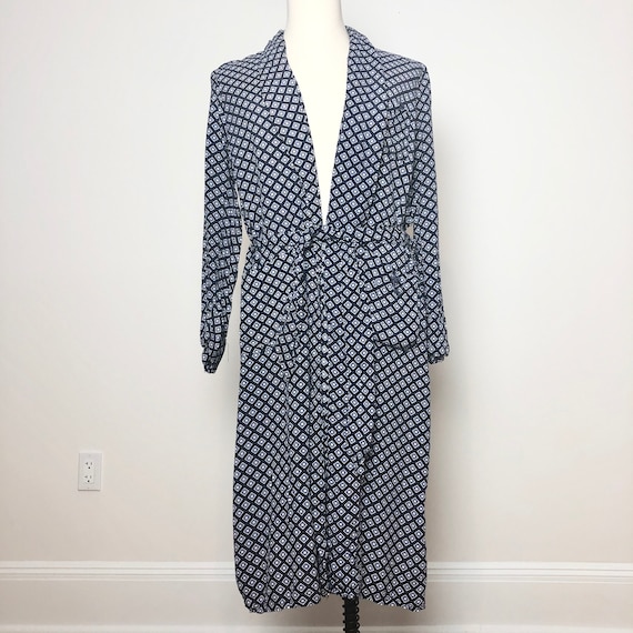 1940’s Printed Cold Rayon Bath Robe M