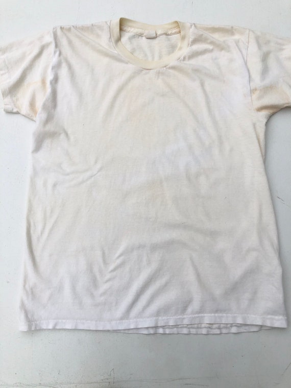 1960’s Jockey White Power Knit Tshirt M - image 2