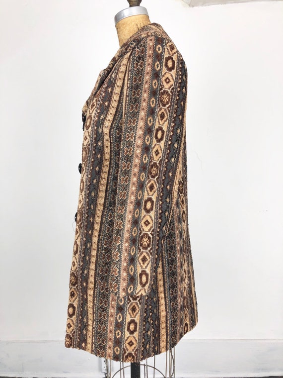 Sweet 1960s Needlepoint Tapestry Coat S - image 7