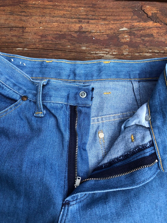 1970s Wrangler High Rise Blue Jeans 27” - image 6
