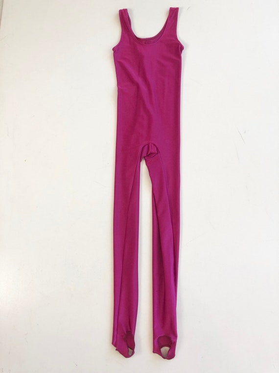 HOT 1980s Pink Spandex Catsuit S