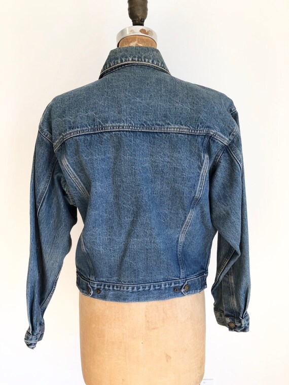 1980s Calvin Klein Denim Trucker Jacket M - image 5