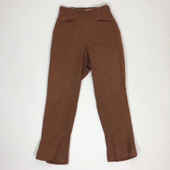 Fabulous 1940s Brown Rayon Gabardine Jodhpurs S