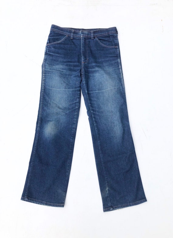 1970s Stone Wash Denim High Rise Jeans 30”