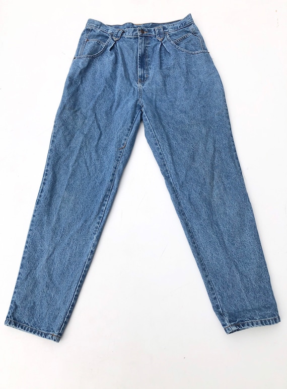 1980s Jordache Pleated High Waist Jeans 33”