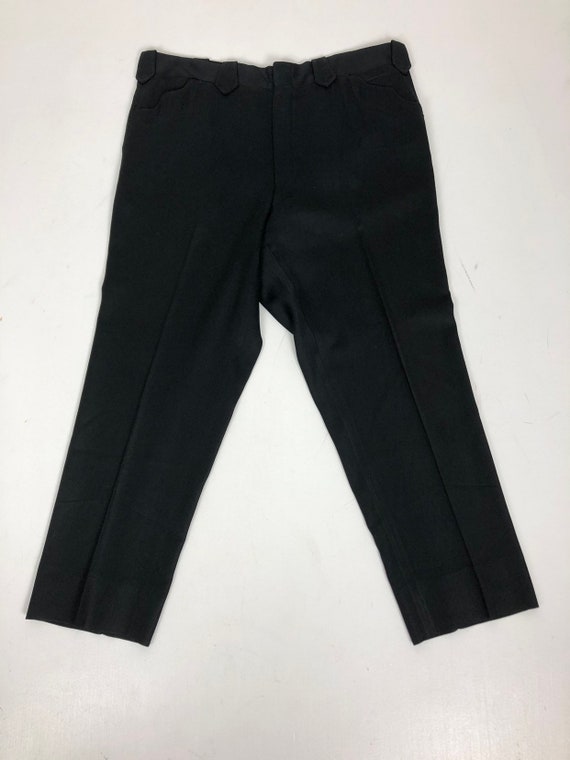 1950’s Black Rayon Gabardine 'The Westerner' Pants