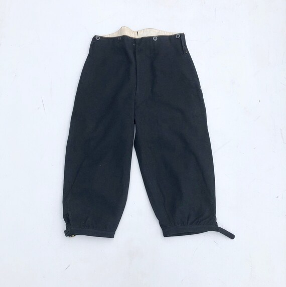INCREDIBLE 1800s Black Wool Knickers 29”
