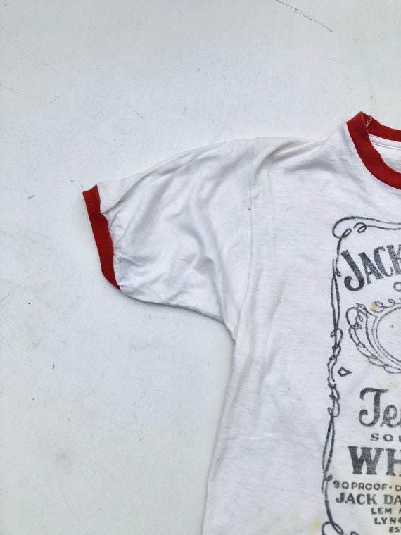 1970s Jack Daniels Whiskey Ringer T Shirt M - image 3