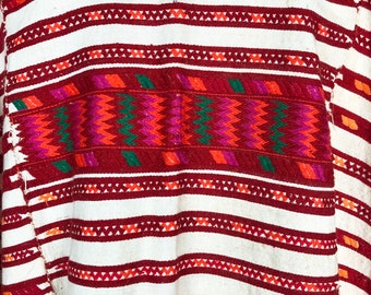 BEAUTIFUL 1960s Hand Woven and Embroidered Huipil M