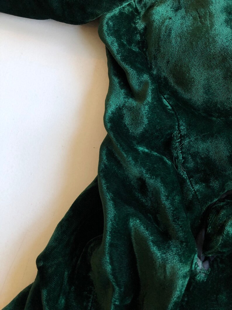 1970s Green Crushed Velvet Dinner Jacket M image 8