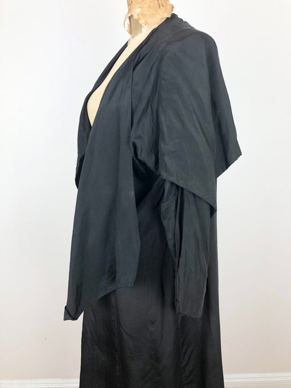 Antique 1900s John Wanamaker Structured Black Sil… - image 3