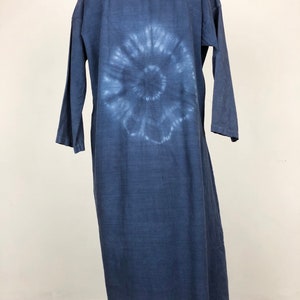 Antique Indigo Dyed French Linen Tunic S image 8