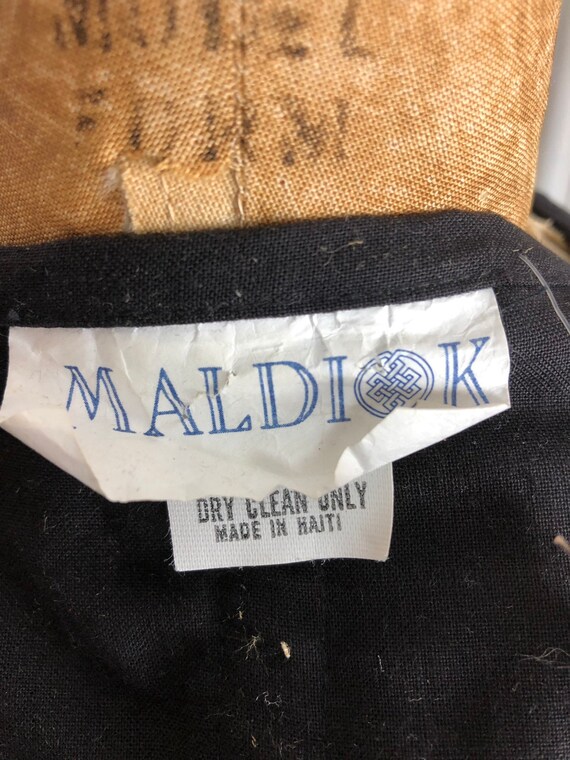 1980s Oversized Patchwork Cotton Vest M - image 10