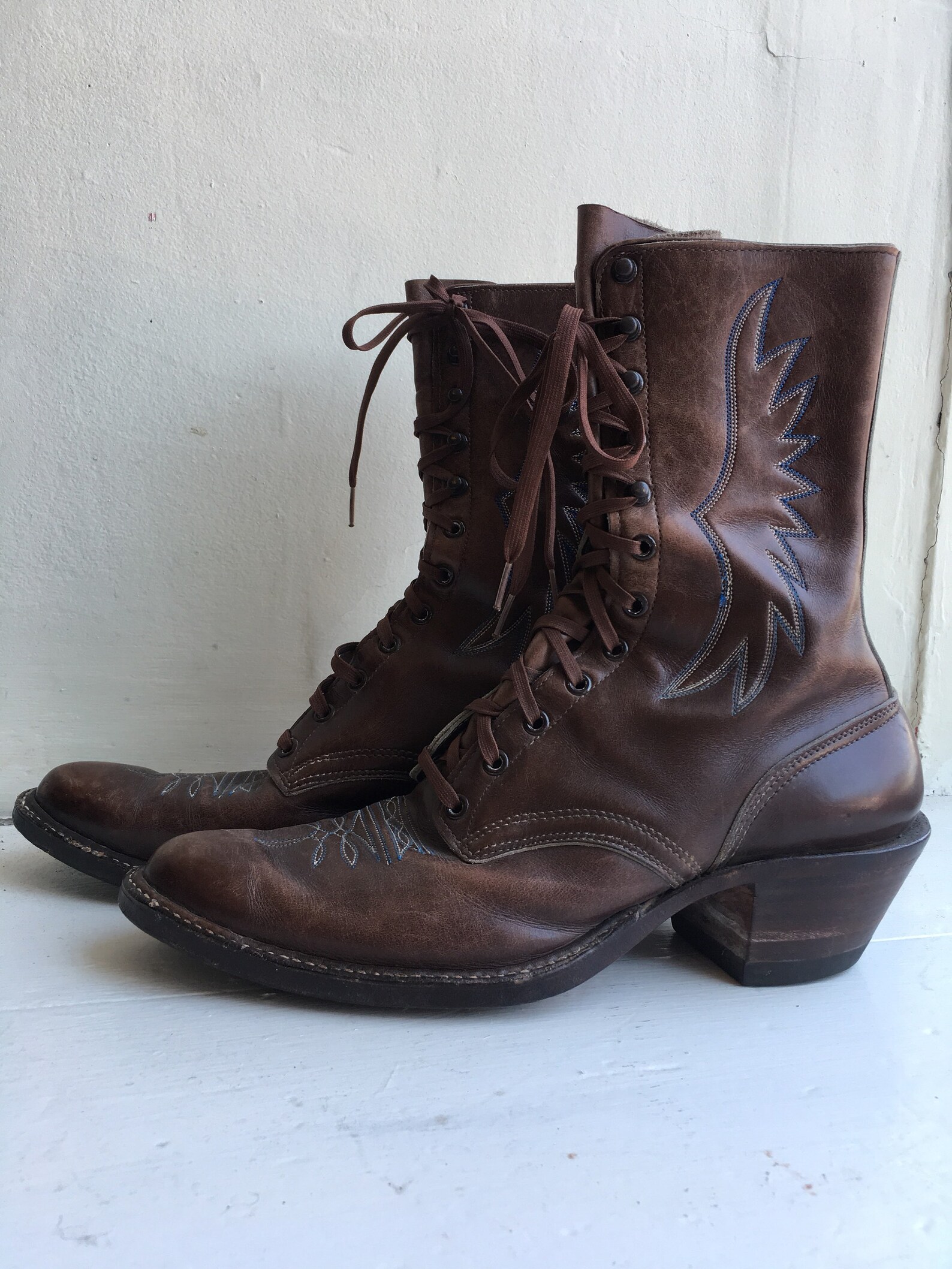 INCREDIBLE Custom Roper Ankle Boots Size 10.5 Etsy