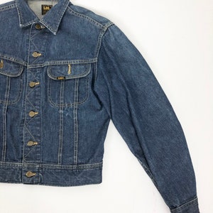 1970s Lee Denim Trucker Jacket S image 5