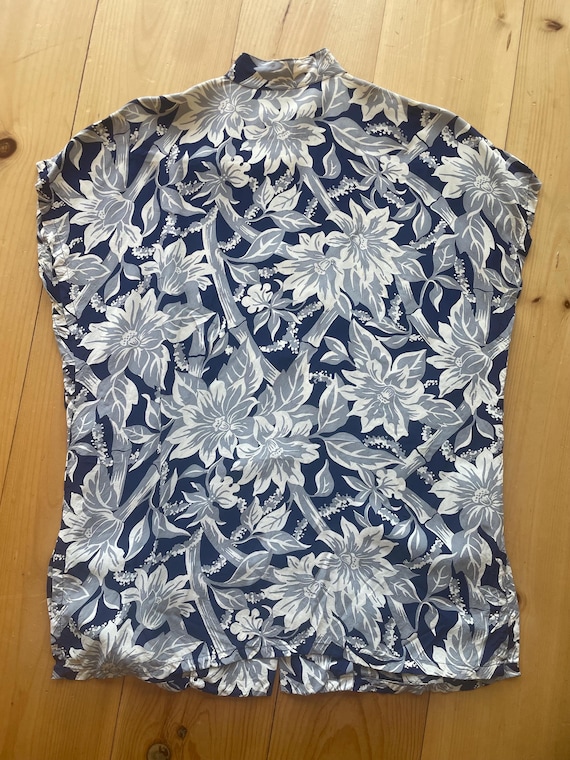1940s Kilohana Hawaiian Cold Rayon Sleeveless Shi… - image 2