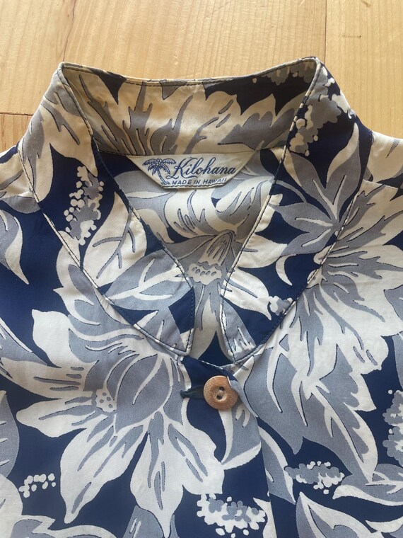 1940s Kilohana Hawaiian Cold Rayon Sleeveless Shi… - image 3