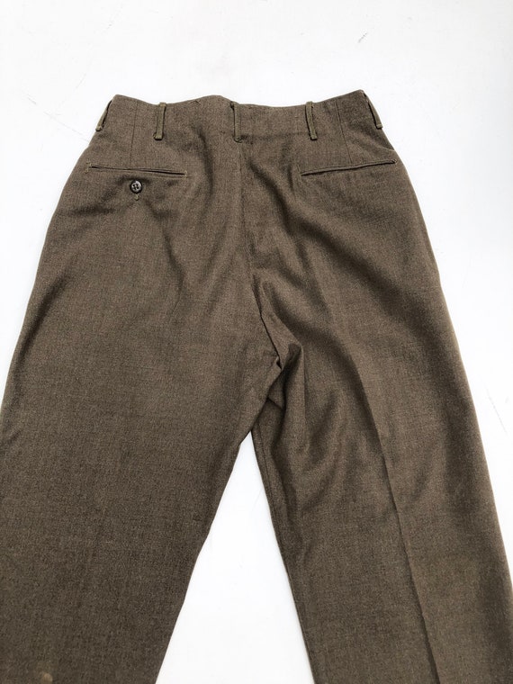 1940s US Military Wool Trousers 30” - image 6