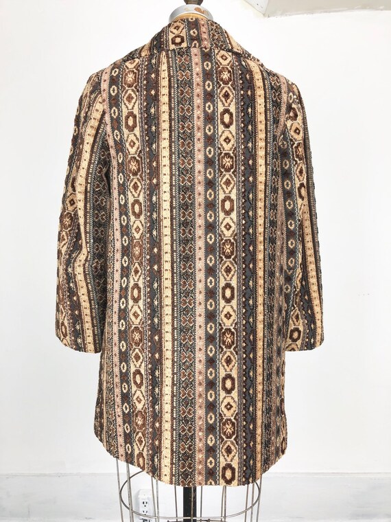 Sweet 1960s Needlepoint Tapestry Coat S - image 8