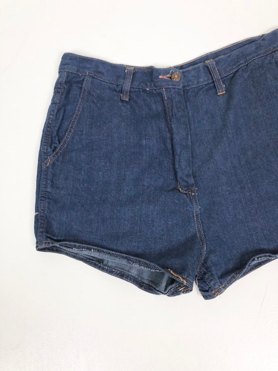 CUTE 1970s Denim Short Shorts 30” Waist - image 4
