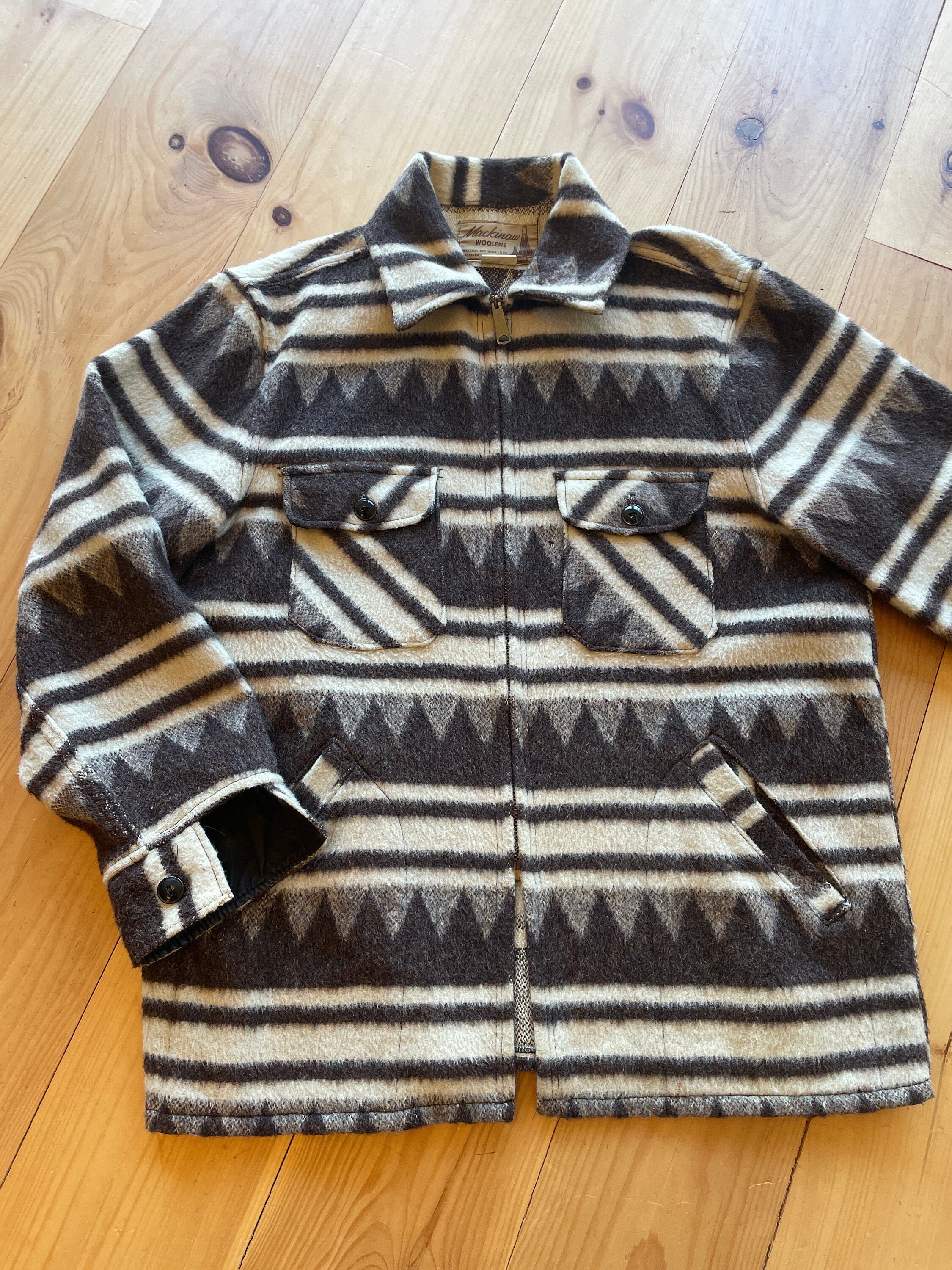 ジャケット・アウター Messy Rooftop Vintage Mohair Blanket JKT Mens Vintage Southwest Blanket Jacket - Etsy