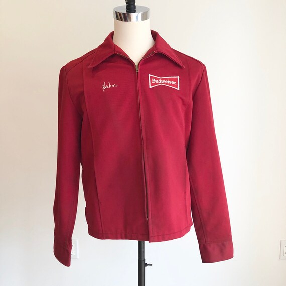 1970s Red Budweiser Uniform Jacket L