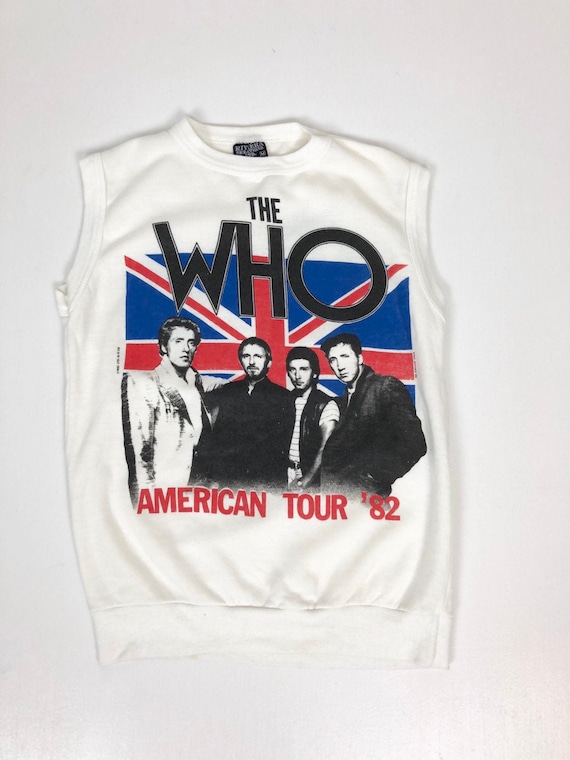 1980s The Who American Tour '82 Sleeveless Sweatsh