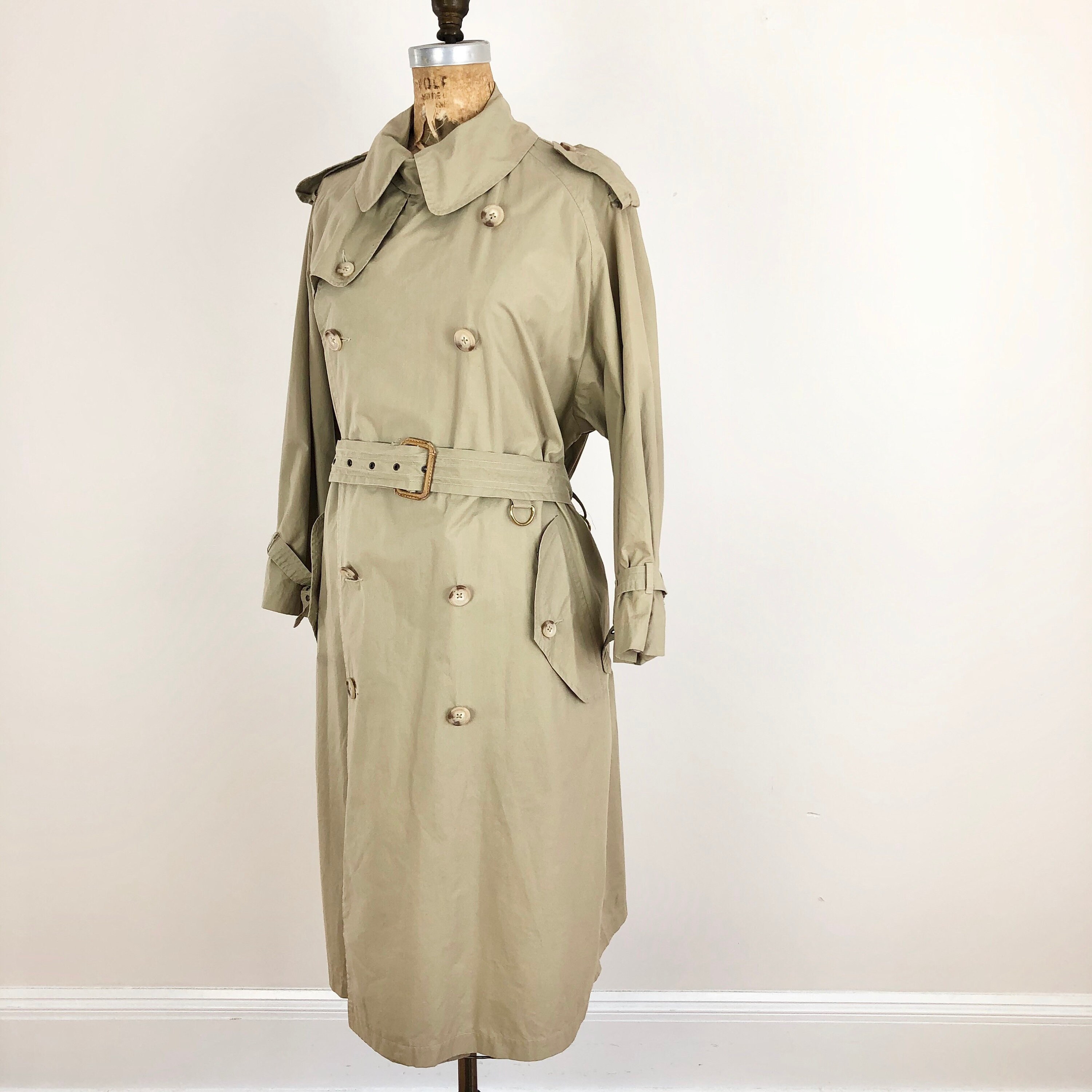 セール時期 Burberry 80s vintage trench coat 一枚袖 トレンチコート