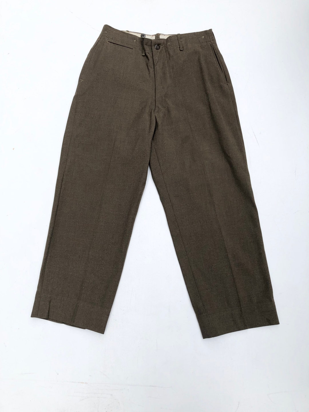 パンツ 40's French brown wool work trousers s-l1200.jpg