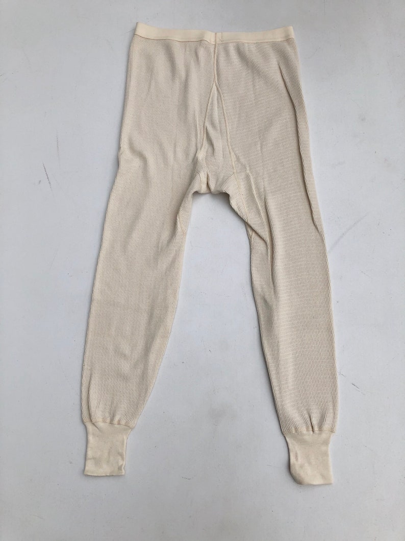1970s Cotton Thermal Long Johns L